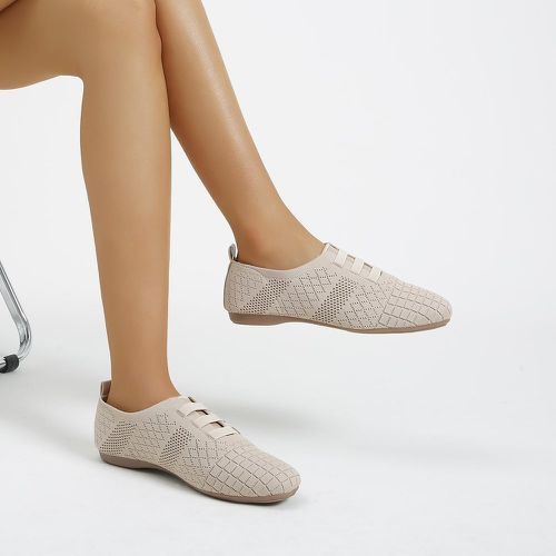 Chaussures plates glissantes minimaliste en tricot - SHEIN - Modalova