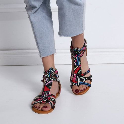 Sandales géométrique T-bride - SHEIN - Modalova
