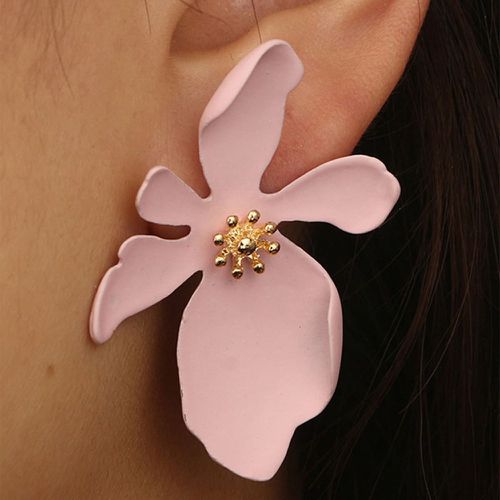 Clous d'oreilles design fleur - SHEIN - Modalova