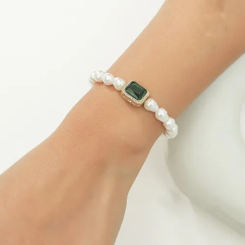 Bracelet avec fausse perle - SHEIN - Modalova