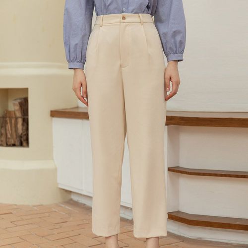 Pantalon tailleur taille haute à plis - SHEIN - Modalova