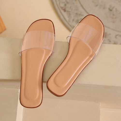 Sandales plates à bande transparente - SHEIN - Modalova