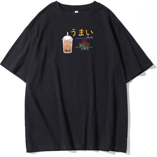 T-shirt dessin animé & slogan japonais - SHEIN - Modalova