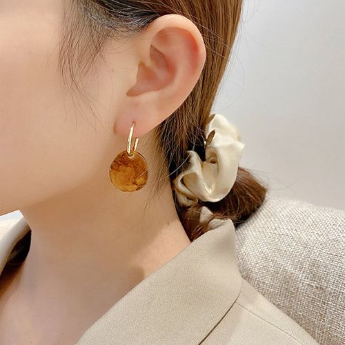 Boucles d'oreilles dépareillées à breloque ronde - SHEIN - Modalova