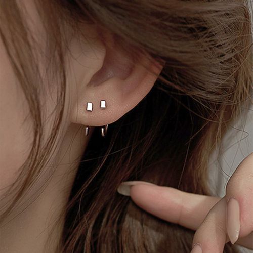 Boucles d'oreilles à détail cube - SHEIN - Modalova