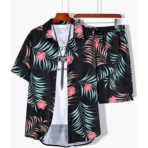 À imprimé tropical Chemise & Short (sans t-shirt) - SHEIN - Modalova