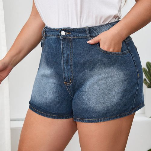 Short en jean délavé à poche - SHEIN - Modalova