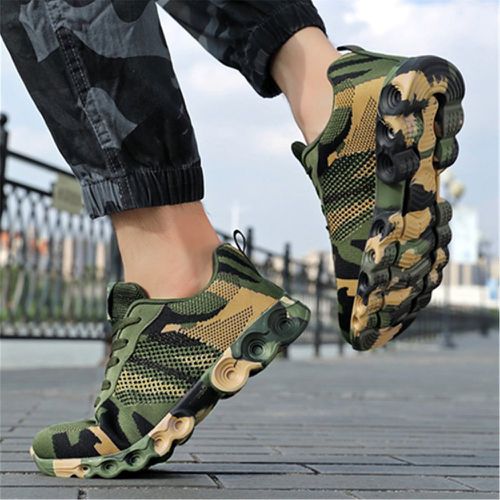 Chaussures de course à motif de camouflage respirant - SHEIN - Modalova