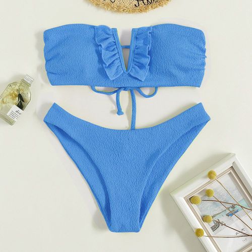 Bikini à plis - SHEIN - Modalova