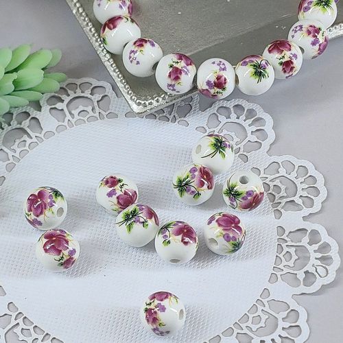 Pièces Accessoire de bijoux DIY à imprimé floral perle - SHEIN - Modalova