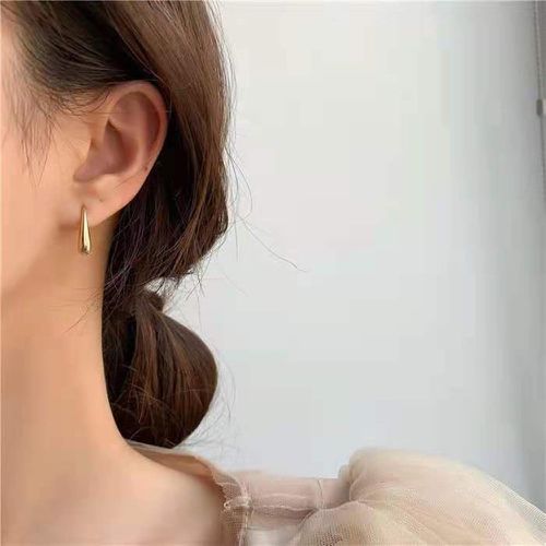 Boucles d'oreilles métalliques minimalistes - SHEIN - Modalova