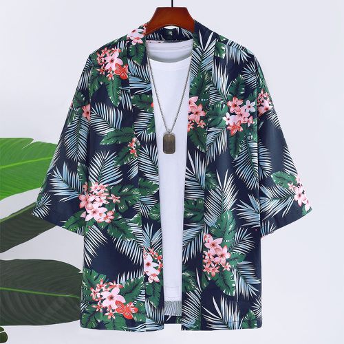 Kimono aléatoire à imprimé tropical (sans t-shirt) - SHEIN - Modalova