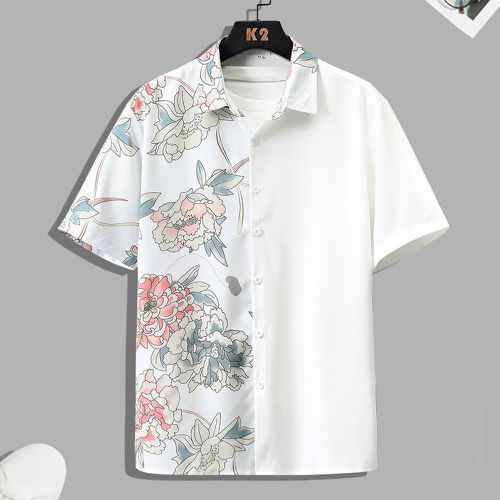Chemises Avec boutons devant Vacances Floral - SHEIN - Modalova