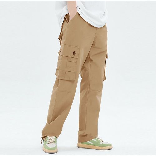 Pantalon poche à rabat à nœud - SHEIN - Modalova
