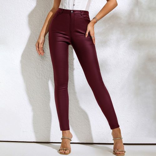 Pantalon skinny en cuir PU avec doublure thermique - SHEIN - Modalova