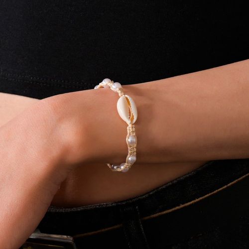 Bracelet coquille et fausse perle - SHEIN - Modalova