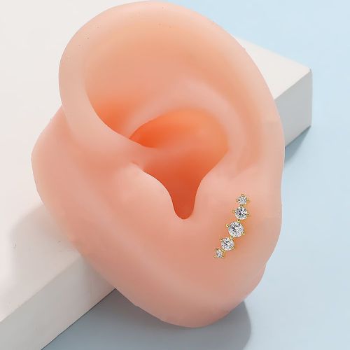 Pièce Clous d'oreilles à zircone cubique - SHEIN - Modalova