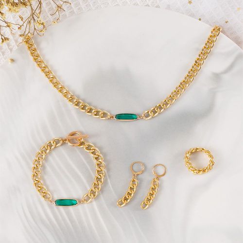 Pièces Set de bijoux à gemme - SHEIN - Modalova