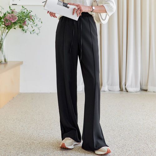 Pantalon ample taille élastique à nœud - SHEIN - Modalova