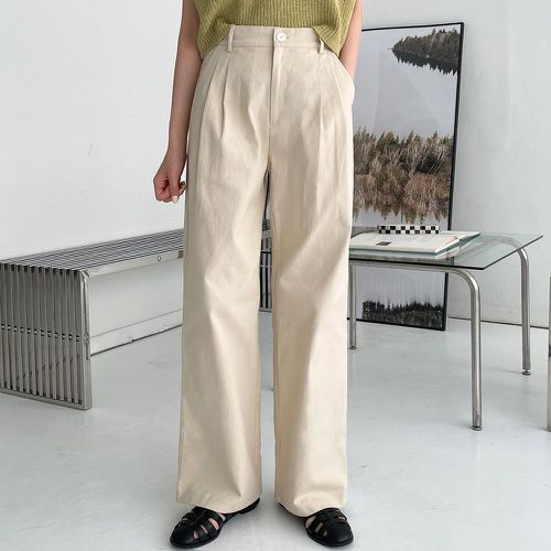 Pantalon ample à poche plissé - SHEIN - Modalova