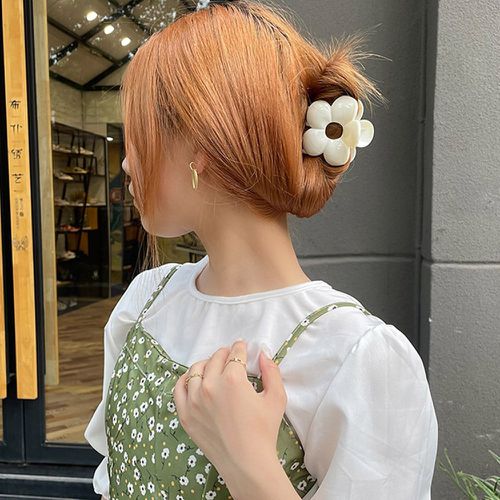 Griffe à cheveux unicolore design fleur - SHEIN - Modalova
