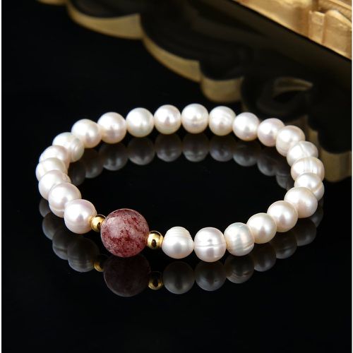 Bracelet perlé avec perles naturelles - SHEIN - Modalova