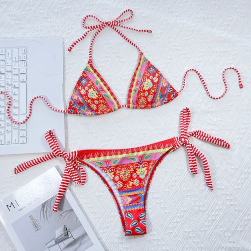 Bikini à imprimé à nœud - SHEIN - Modalova