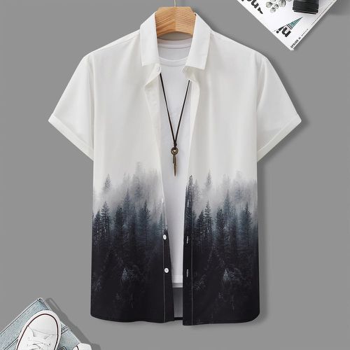 Chemise à imprimé arbre (sans t-shirt) - SHEIN - Modalova