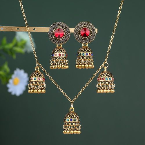 Pièces Set de bijoux boule à franges Jhumka - SHEIN - Modalova