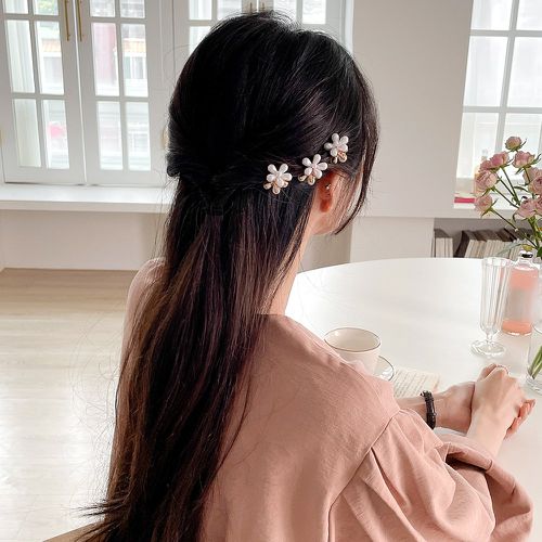 Pièces Épingle à cheveux design fleur - SHEIN - Modalova