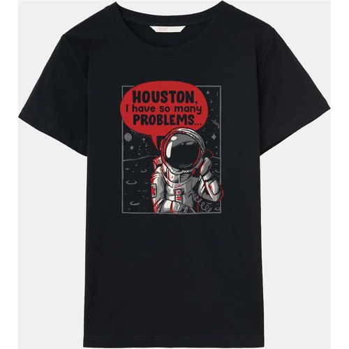 T-shirt astronaute à imprimé - SHEIN - Modalova