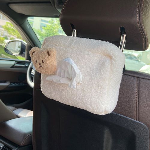 Boîte à mouchoirs en peluche à détail ours voiture - SHEIN - Modalova