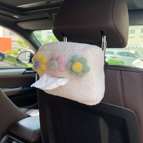 Boîte à mouchoirs en peluche à fleur voiture - SHEIN - Modalova