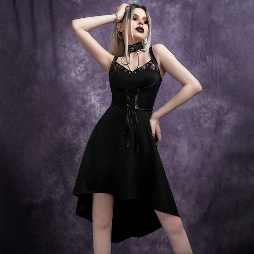 Robe gothique à lacets corset asymétrique - SHEIN - Modalova