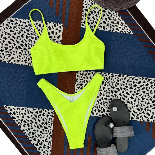 Bikini texturé échancré - SHEIN - Modalova