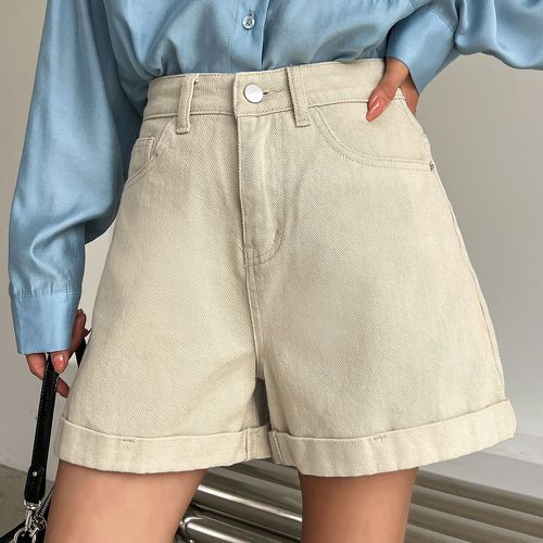Short en jean taille haute ample - SHEIN - Modalova
