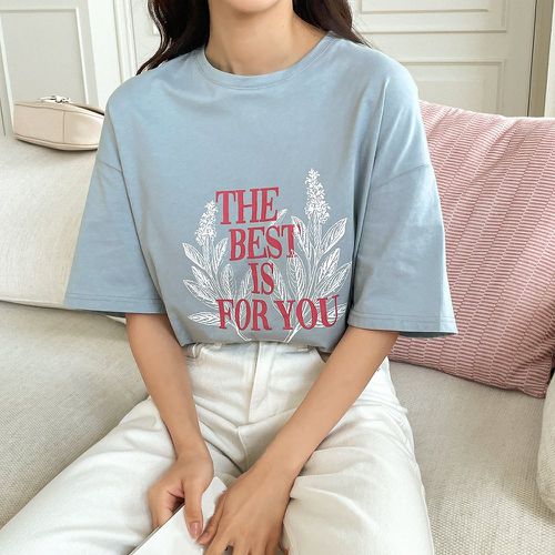 T-shirt plante & à motif slogan - SHEIN - Modalova