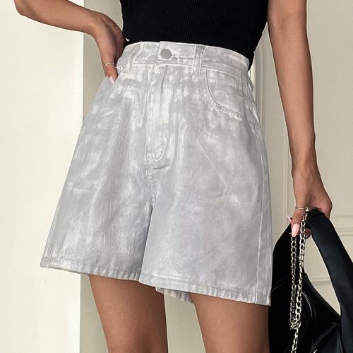 Short en jean ample à poche - SHEIN - Modalova