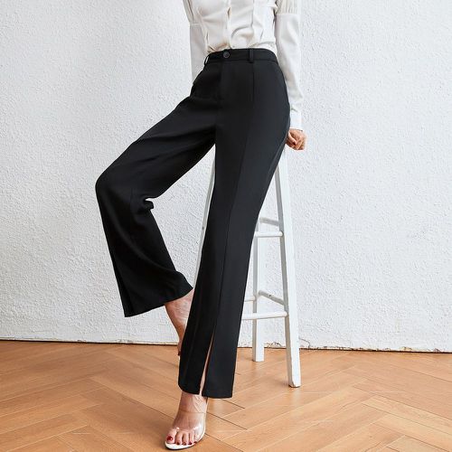 Pantalon tailleur taille haute fendu - SHEIN - Modalova