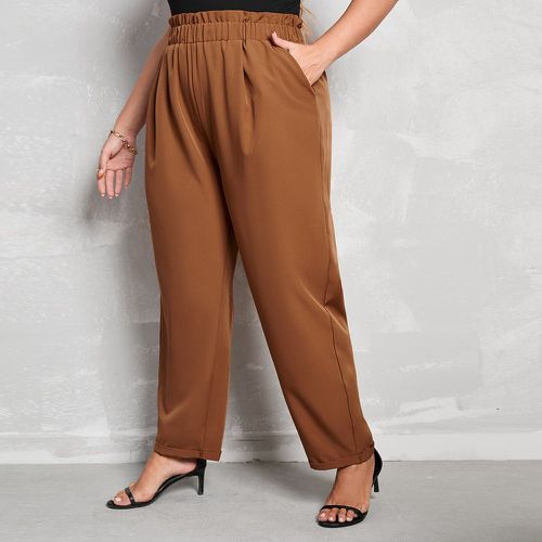 Pantalon à taille froncée à poche - SHEIN - Modalova