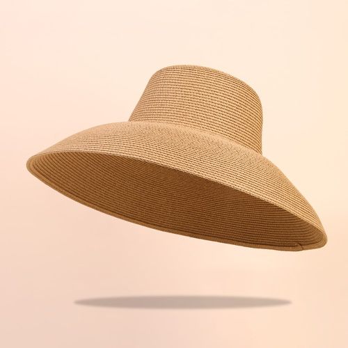 Chapeau de paille minimaliste unicolore - SHEIN - Modalova