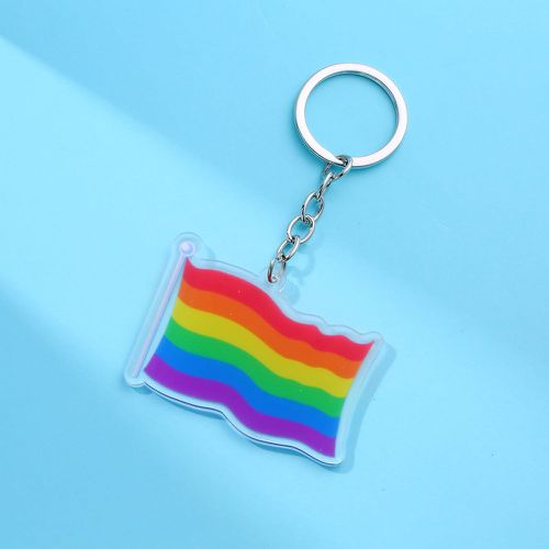 Porte-clés à breloque LGBT arc-en-ciel - SHEIN - Modalova