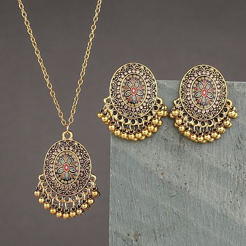 Pièces Set de bijoux à strass perle à franges - SHEIN - Modalova