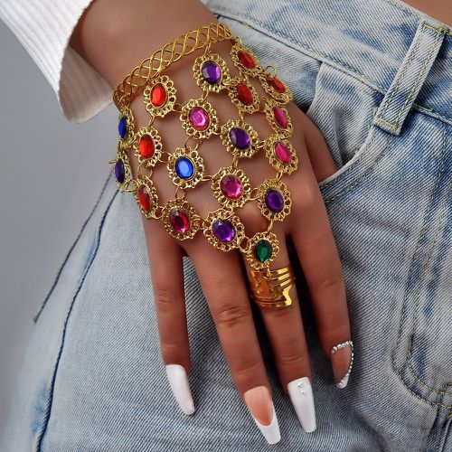 Bracelet à doigt à gemme - SHEIN - Modalova