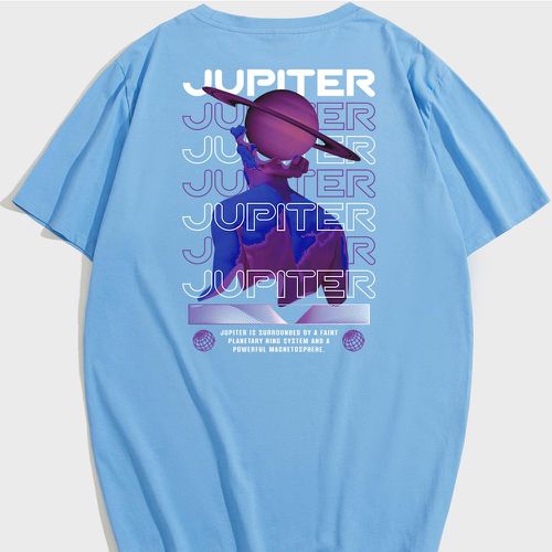 Homme T-shirt Jupiter à imprimé - SHEIN - Modalova
