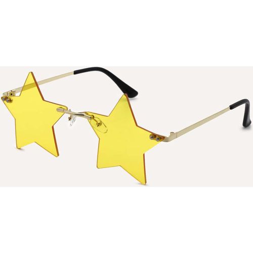 Lunettes de mode sans monture en forme d'étoile - SHEIN - Modalova