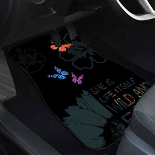 Pièce Tapis de plancher à motif lettre et papillon motif voiture - SHEIN - Modalova