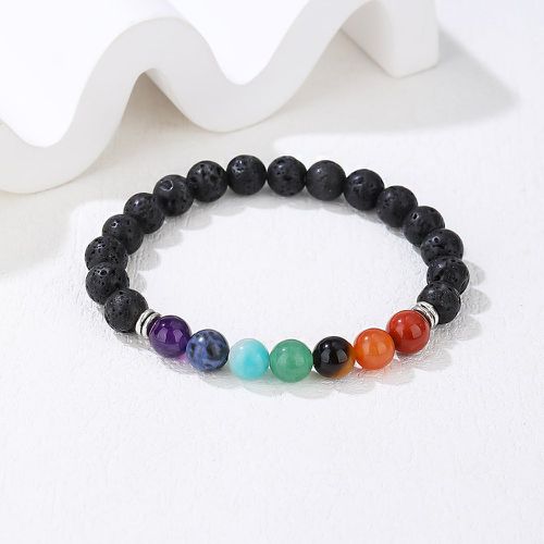 Bracelet perlé à blocs de couleurs cristal - SHEIN - Modalova
