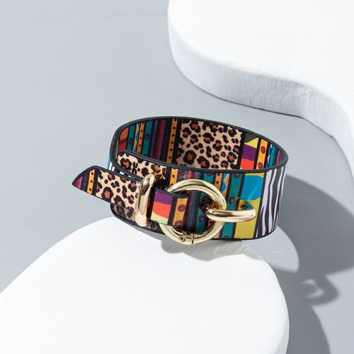Bracelet léopard à rayures zébrées motif - SHEIN - Modalova