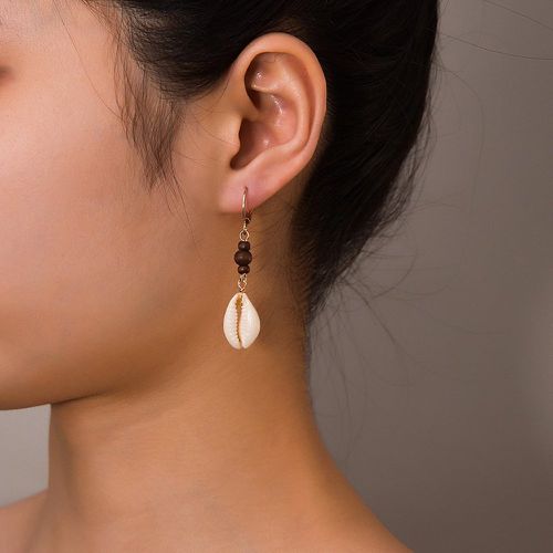 Pendants d'oreilles perle & à détail coquille - SHEIN - Modalova
